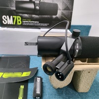 Microphone dynamique filaire cardioïde à condensateur SM7B avec suppression du bruit pour le commerce électronique transfrontalier, diffusion en direct professionnelle sur ordinateur