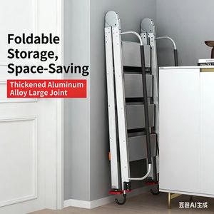 多功能铝合金伸缩梯：可折叠家用阁楼直梯 - Product Image 4