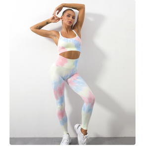 Traje Deportivo sin Costuras con Patrón de Letras OEM ODM, Transpirable, de Secado Rápido, Talla Grande, Leggings Antibacterianos de Spandex/Nylon - Product Image 4