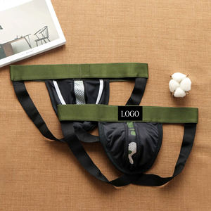 Pakaian dalam Jockstrap pria, kantong berbentuk U, punggung kamuflase seksi Hollow-out, celana dalam kaus - Product Image 6