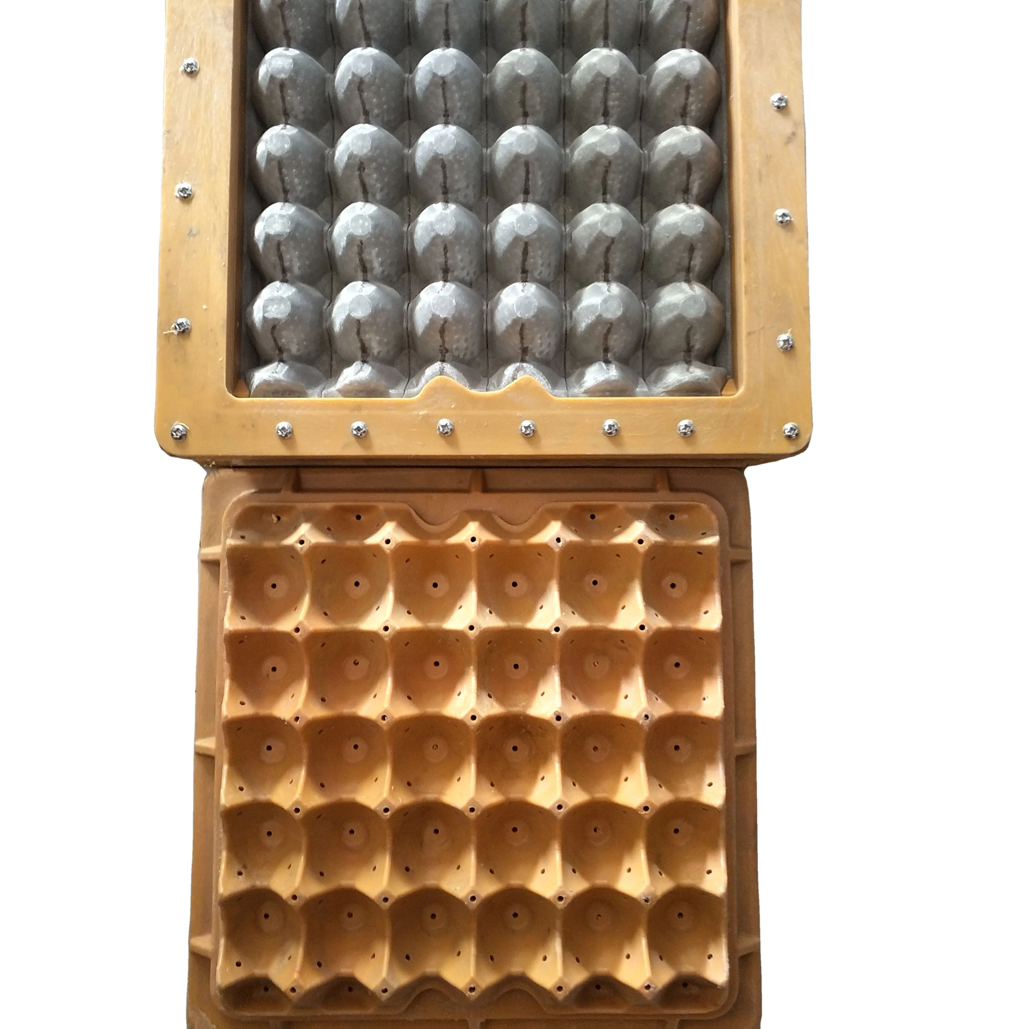 Molde de bandejas de huevos de granja, maquinaria de caja de huevos superior, fabricación de maquinaria de cartón de huevos