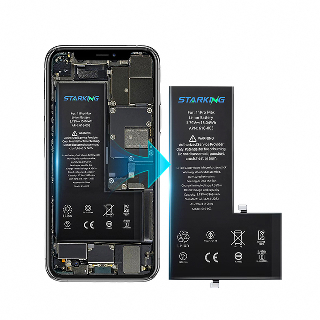 Factory OEM AAA Li-Ion Rechargeable Phone Battery for iPhone Compatible X XR XS MAX 11 12 13 14 15 Pro Max Digital Batteries