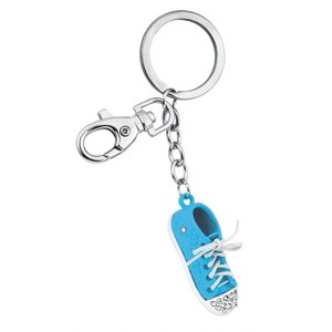 Porte-clés en forme de chaussure de sport bleu ciel, accessoires sportifs sans boîte - Product Image 1