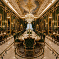 Service de personnalisation de la maison tout-en-un, décoration de manoir, design d'intérieur de style palais classique, plan professionnel