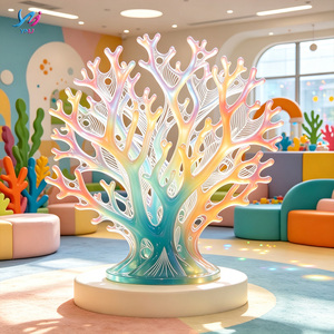 Escultura de Resina Transparente Personalizable en Tamaño y Color con Acabado Cepillado Duradero, Diseño de Árbol de <span class=keywords><strong>Coral</strong></span> para Decoración Navideña o Regalo - Product Image 5