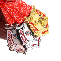 Medalla de Aleación de Zinc con Diseño Personalizado, Medalla de Baile Hecha a Medida, Nuevo Trofeo de Medalla de Tiburón