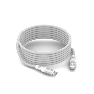 Cable Magnético Enrollable - Cable USB 2.0 con hasta 60W / 1.5m / Revestimiento de TPU y algodón / Compatibilidad Universal - Product Image 1