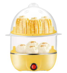 Vente chaude Automatique Rapide Mini En Plastique Double Couche Cuiseur À Oeufs Machine Électrique Oeuf Chaudière 1-12 Oeufs Alimentaire Légumes Vapeur - Product Image 6