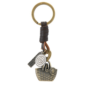 Llavero de Hoja de Ginkgo - Regalo para Hombre y Mujer - Aleación con Diseño de <span class=keywords><strong>Gato</strong></span> y Águila - Llavero Tejido Moderno y Retro - Venta al por Mayor Disponible - Product Image 4