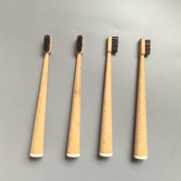 Brosse à dents douce en bambou à poils naturels totalement compostables et biodégradables en poils de cheval doux et brosses à dents en bambou
