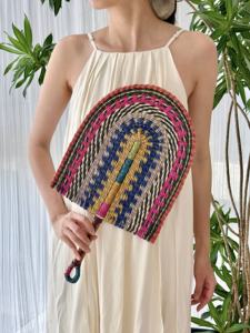 手作りモダンスタイルガーナアフリカわら織り壁装飾ベトナム輸入海草色記念日 - Product Image 4