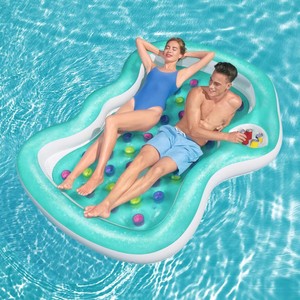 Matelas flottant <span class=keywords><strong>INTEX</strong></span> en PVC en forme de fruit, épais et gonflable, pour adultes, modèle ananas ou cœur, pour la baignade et les loisirs aquatiques - Product Image 4
