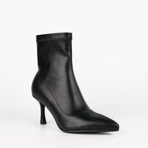 WETKISS - Botines <span class=keywords><strong>de</strong></span> Mujer al por Mayor, Zapatos <span class=keywords><strong>de</strong></span> Tacón Bajo, Botines <span class=keywords><strong>de</strong></span> Punta, Botines Negros Elásticos para Otoño e Invierno - Product Image 1