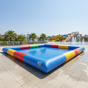 <span class=keywords><strong>Piscine</strong></span> gonflable familiale spacieuse avec coutures étanches pour les activités aquatiques estivales dans la cour - Product Image 1