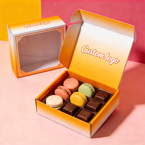 Boîte à biscuits au beurre sur le thème d'Halloween, design personnalisé, compartiments divisés, fenêtre <span class=keywords><strong>de</strong></span> présentation, emballage <span class=keywords><strong>de</strong></span> boulangerie résistant aux miettes - Product Image 1