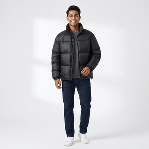 Top Trending style Custom Men's Plus chaqueta de invierno Estilo Abrigo Chaqueta hinchada Chaqueta acolchada de invierno para hombre - Product Image 1