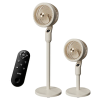 Pour SOTHING - un ventilateur de circulation d'air 3D intelligent à commande vocale (15 réglages de vitesse/3 modes/fonction minuterie/commande vocale)