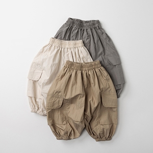 <span class=keywords><strong>Pantaloni</strong></span> Estivi per Bambini Unisex Sottili Monocolore <span class=keywords><strong>Cargo</strong></span> Anti-Zanzare - Product Image 1