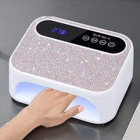 Lampe à ongles LED professionnelle nouvelle conception 2026, rechargeable sans fil, 168 W, lampe à ongles LED UV pour manucure en gel