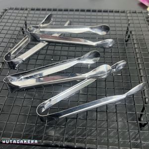 Stainless Steel Sugar Tongs 11.5cm Ice Cube <b>Pliers</b> Food Safe Party Use - Product Image 2
