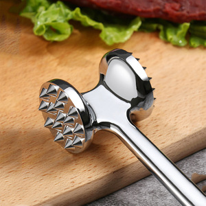 Zinc <b>Meat</b> <b>Mallet</b> Hanging Kitchen Beef Tenderizer Clamp Tool Hammer Pounder - Product Image 3