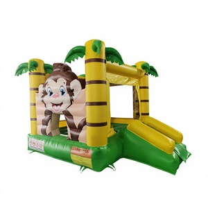 Castillo Inflable Comercial de PVC de Alta Calidad con Tobogán, Temática de Mono, para Adultos y Niños, Ideal para Alquiler en Fiestas al Aire Libre - Product Image 1
