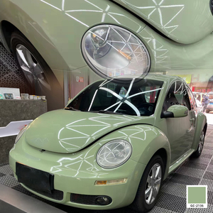 Películas <span class=keywords><strong>de</strong></span> vinilo PET PVC Super Gloss Peach Pink Car Wrap Color Changing Car Decoration Vinyl Wrap - Product Image 4