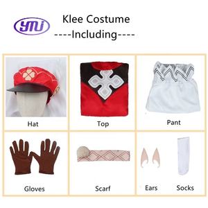 Venta al por mayor de alta calidad uniforme de tela FIESTA DE Halloween Genshined <span class=keywords><strong>Impact</strong></span> Anime Lolita <span class=keywords><strong>Cosplay</strong></span> para niñas <span class=keywords><strong>Klee</strong></span> disfraz - Product Image 6