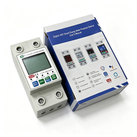 Disjoncteur intelligent WiFi TUYA 63A avec protection contre les fuites à la terre, les surtensions et les sous-tensions, relais, minuterie, compteur d'énergie kWh, Smart Life