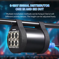 Amplificateur de signal DMX opto-isolé 6 voies AICPOSE, 1 entrée 6 sorties, répartiteur de signal 6 canaux pour éclairage de scène