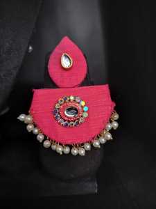 Super Quality Traditional Lightweight Fabric Jewelry Set Unique Handcrafted Necklace and Earring Metal Crafts - Product Image 4