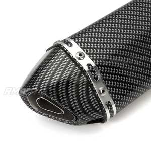 Pot d'échappement de moto/scooter 310 mm 35-51 mm en fibre de carbone pour ATV Quad, embout d'échappement pour Honda CBR250 CB400 YZF FZ400 Z750 - Product Image 4