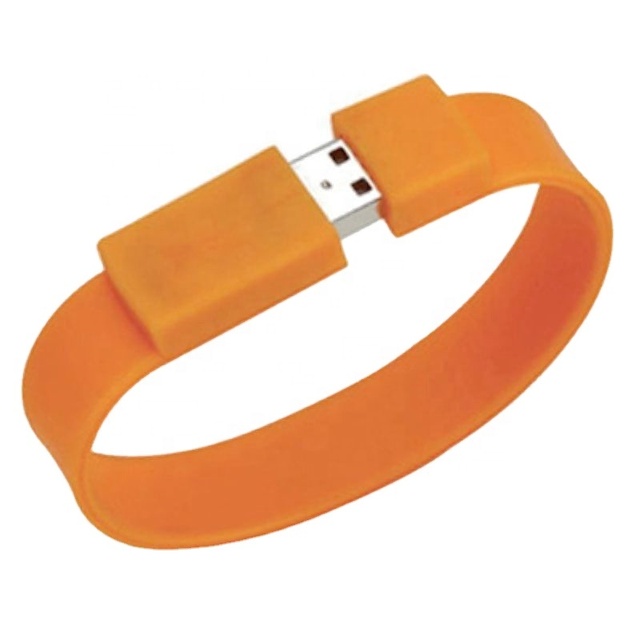 DR High Quality New Custom Color Silicone Wristband USB2.0 Flash Drive 1GB-32GB Portable Encryption 1-Year Warranty Stock