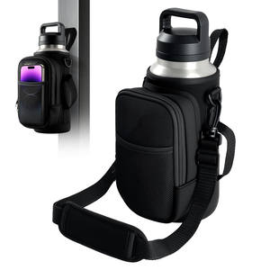Sac de sport magnétique avec porte-bouteille, petit sac d'entraînement sportif à bandoulière avec poches pour téléphone et sangle d'épaule - Product Image 1