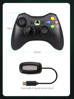 DATA FROG - Control Inalámbrico USB de 6 Colores con Función de Vibración, Compatible con Juegos de Xbox 360/PC