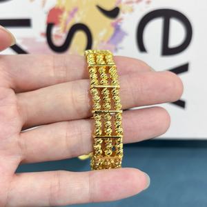 JXX Wholesale Dubai Gold <b>Bangles</b> Fashion Jewelry Bracelets <b>Bangles</b> Bead 24k Gold Plated Bracelet Jewelry Women - Product Image 4