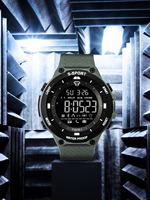 Montre électronique de sport simple de haute qualité TOMI T214, fonction chronomètre, bracelet en cuir, montre pour homme personnalisée à la mode