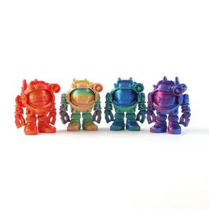 Adornos de juguete de astronauta mecha voladora impresa en 3D, hechos a mano, con decoración a color, creativos, de diseño avanzado y mecánicos. - Product Image 1
