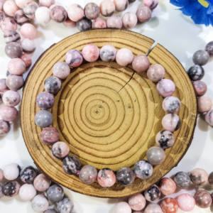 All'ingrosso naturale 8mm cristalli di lucidatura pietre curative <span class=keywords><strong>rosa</strong></span> <span class=keywords><strong>agata</strong></span> braccialetto per Feng Shui - Product Image 4