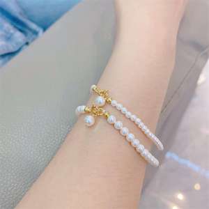 Zhizhen High-End Xiaohongshu Collection Popular <b>Pearl</b> String <b>Bracelets</b> with Simple Style Niche Design Ins Style Fever - Product Image 3