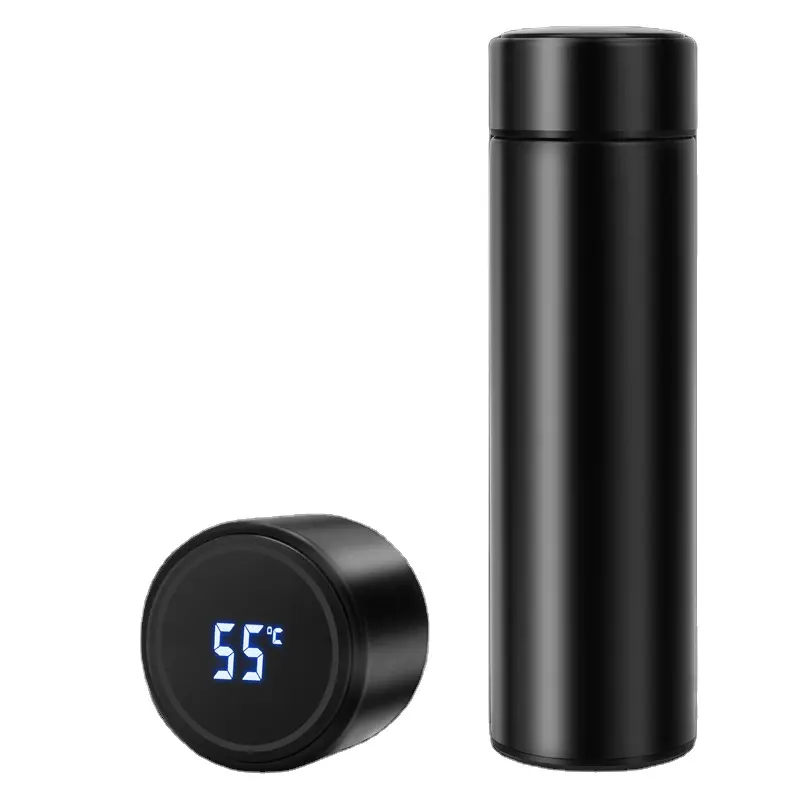 New 2020 stainless steel water bottle LED touch display temperature smart vacuum water bottle ith reminder to drink water