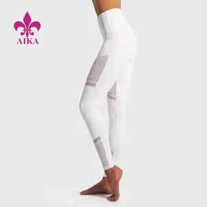 Groothandel goede kwaliteit hoge taille workout mesh gezamenlijke fitness yoga wear leggings voor vrouwen