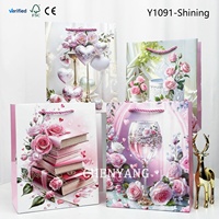 Sacs en papier de luxe personnalisés avec nœud de marque pour boutique, pour mariage, usage quotidien, bougies carrées, mini sacs en papier de luxe pour femme