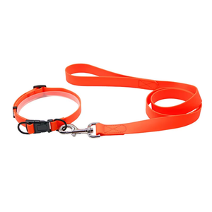 Collar de silicona suave para mascotas, cintas recubiertas de PVC impermeables, collares de plástico de nailon sólido para perros, correas con patrón sólido - Product Image 1