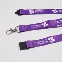 CH Wholesale Sublimation Printing Polyester Lanyards With Logo Custom Certification Keychain OEM ODM ECO Promotion Event Gifts