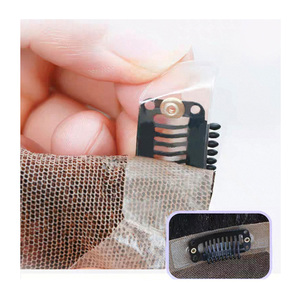 Urethane 9-shot <b>clip</b> (not double-sided tape) Professional Wig <b>Clip</b> <b>Snap</b> Comb Hair Extension Secure Fixing Salon Grade <b>Clip</b> - Product Image 4