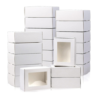 Boîte à bonbons pliable en papier alimentaire pour parfum masculin, boîte en papier artisanal de luxe personnalisée avec fenêtre