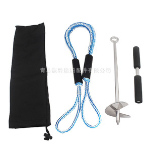 Ancre de sol en spirale en acier inoxydable 316 pour la stabilisation des tentes, des hangars, des bateaux, l'ancrage de plage, piquets de tente et maillets - Product Image 4