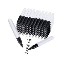 Marqueur permanent miniature en plastique à pointe fine, encre noire imperméable, logo personnalisé en gros