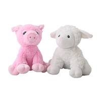 Animaux en peluche ultra doux à poils longs Lion, Agneau, Cochon, Licorne – Collection Safari Moelleuse – Compagnon de lit câlin pour Enfants et Bébés